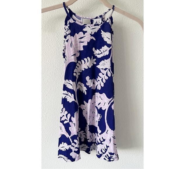 Lilly Pulitzer girls mini Alek dress turtle purple what the shell galaxy blue - Picture 2 of 7